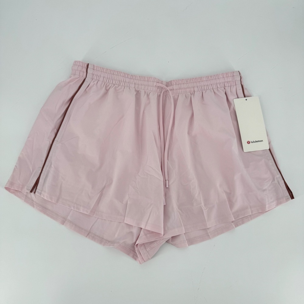 Lululemon Court Rival High-Rise Short 3" Ballet Slipper Pink Red Cast 14 LW7CYLS